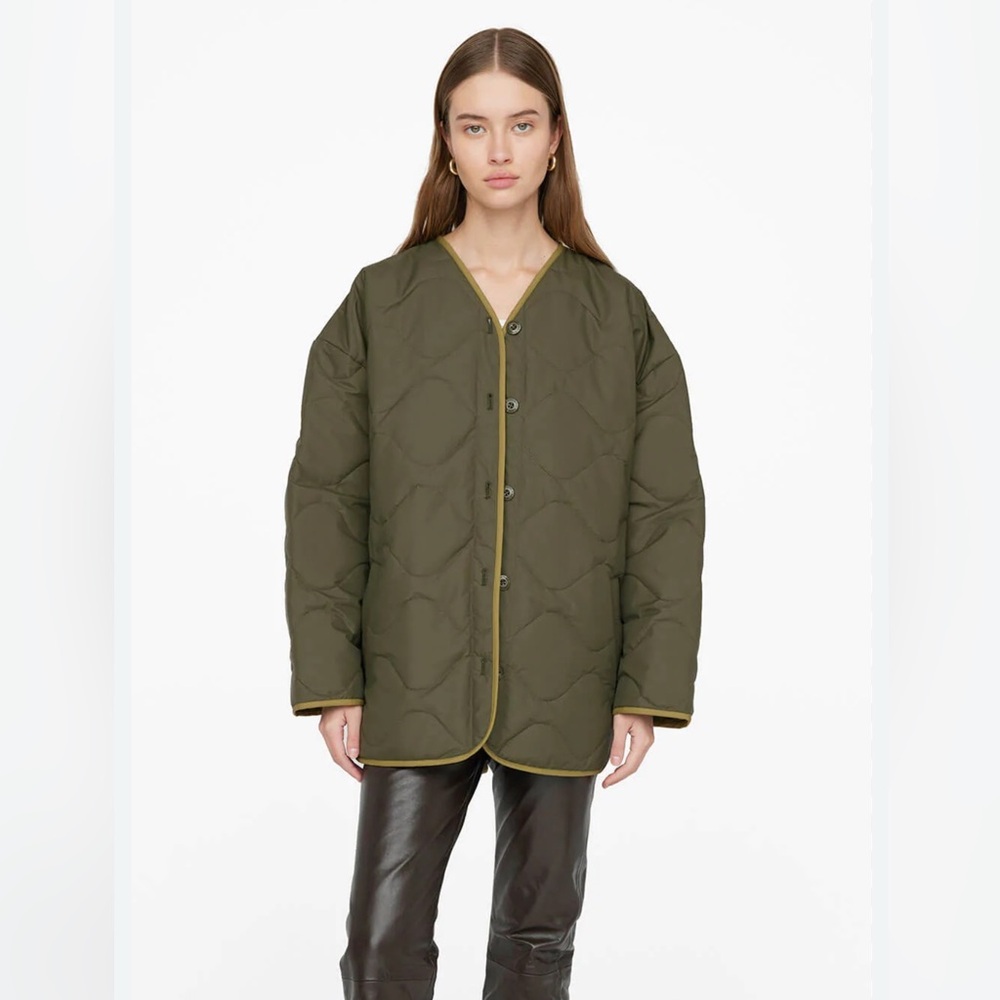 Anine bing paddington quilted Jacket raincoat size M